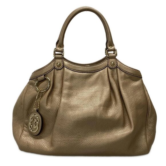 GUCCI Sukey Pink Beige Leather - Tote Bag 501-062725